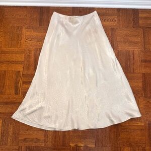 H&M Midi Skirt Champagne Color Size Women's US 6